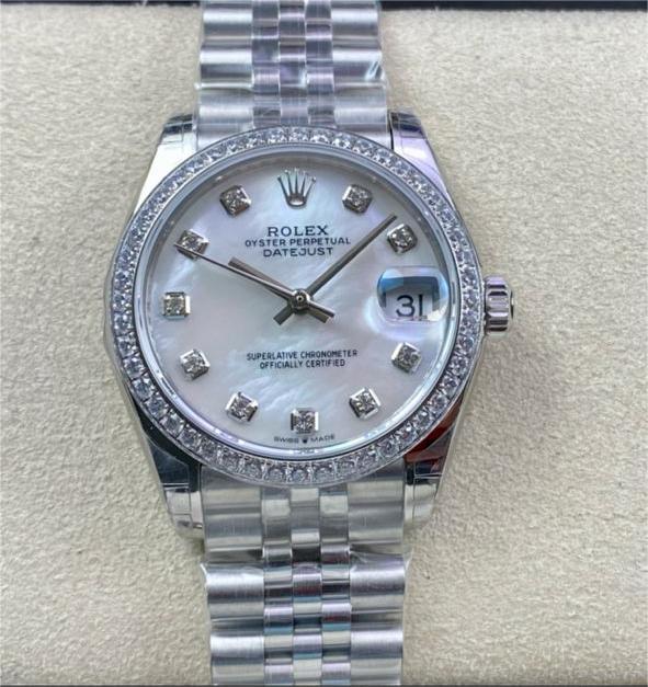 GS Factory Rolex Datejust 278384RBR-0008 31MM Full 904L Diamond Bezel Diamond Mop White Mother Of Pearl Dial Jubilee 1 079870e1 d810 4889 9e79 9eb9d33f1223 Clean Factory Watch