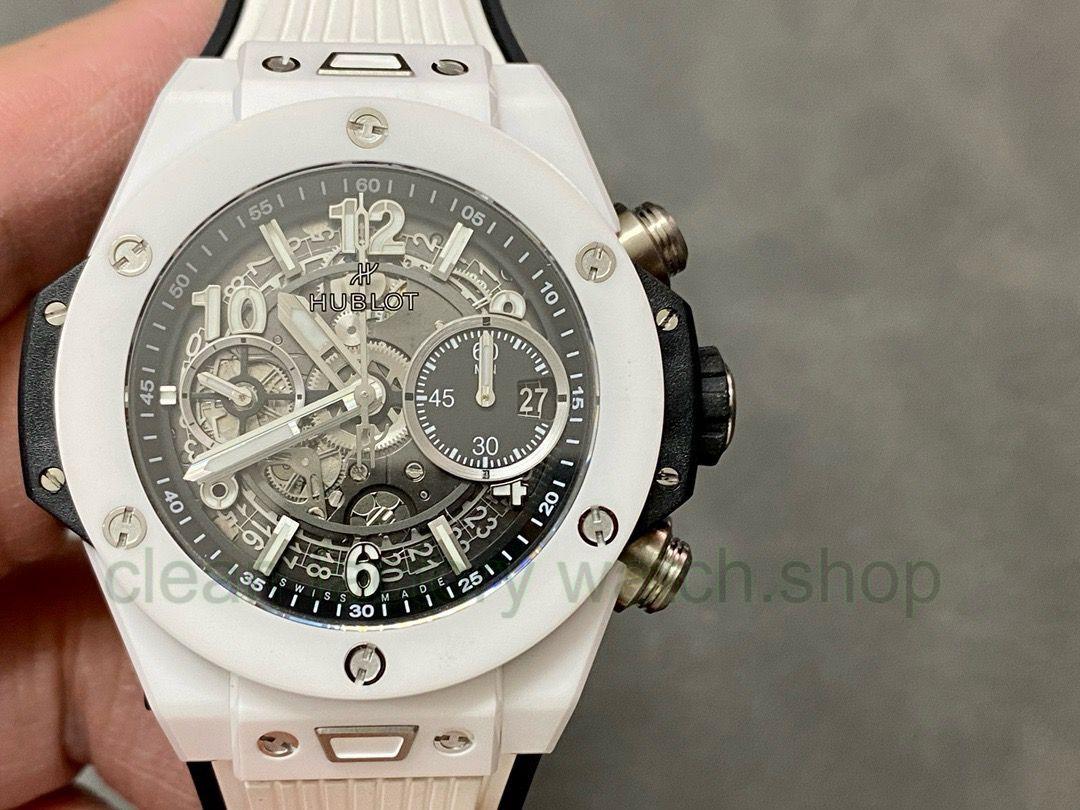 BBF Factory Hublot Big Bang Unico 42mm 421.Hk.1170.RX White Ceramics White Rubber Strap White Skeletonized 1 096adbbb c491 4855 b7c0 389324874d34 Clean Factory Watch