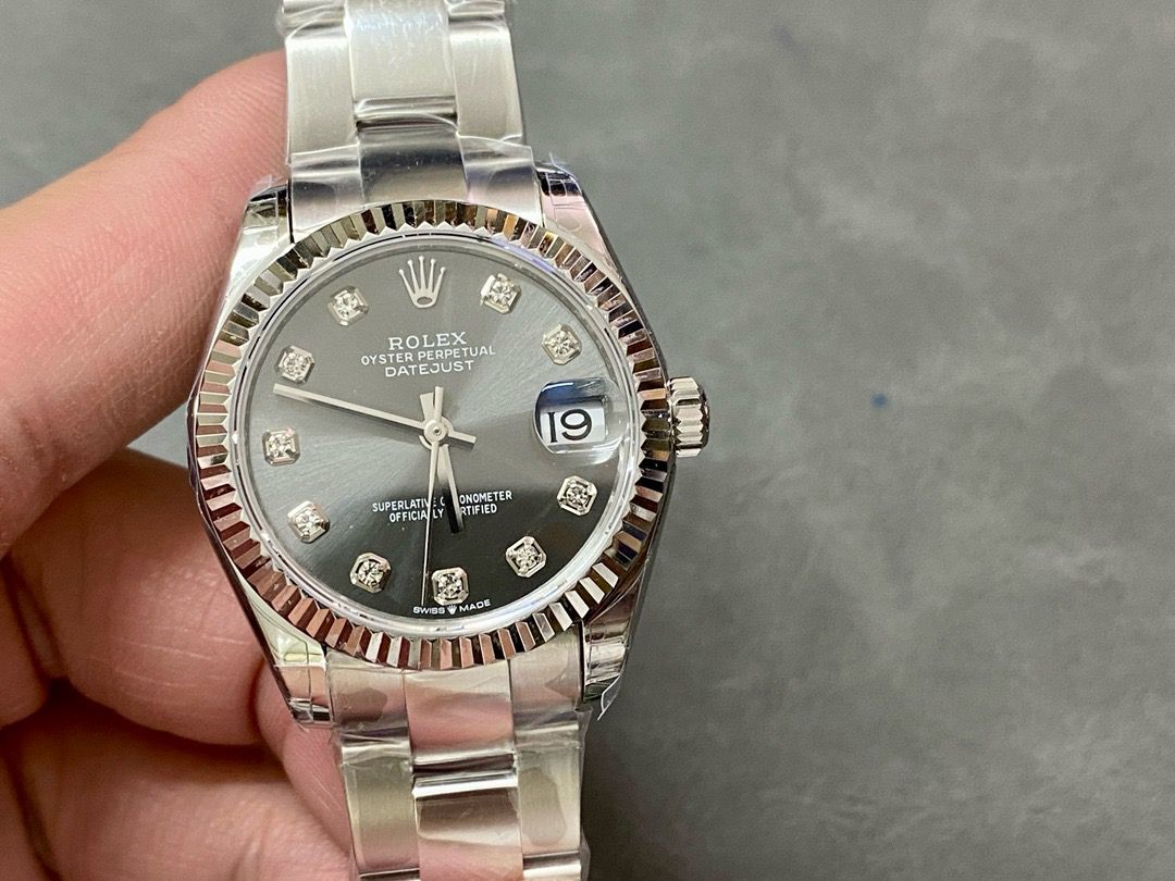 GS Factory Rolex Datejust 278274-0007 31MM Full 904L Diamond Mop Grey Dial 1 1467b21d a340 415d a0e9 52ac33499252 1 Clean Factory Watch