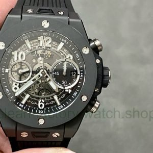 BBF Factory Hublot Big Bang Unico 42mm 421.CI.1170.RX Black Ceramics Black Rubber Strap Black Skeletonized 9 1b394b2f 774e 4750 96b2 76c69dbf708b Clean Factory Watch
