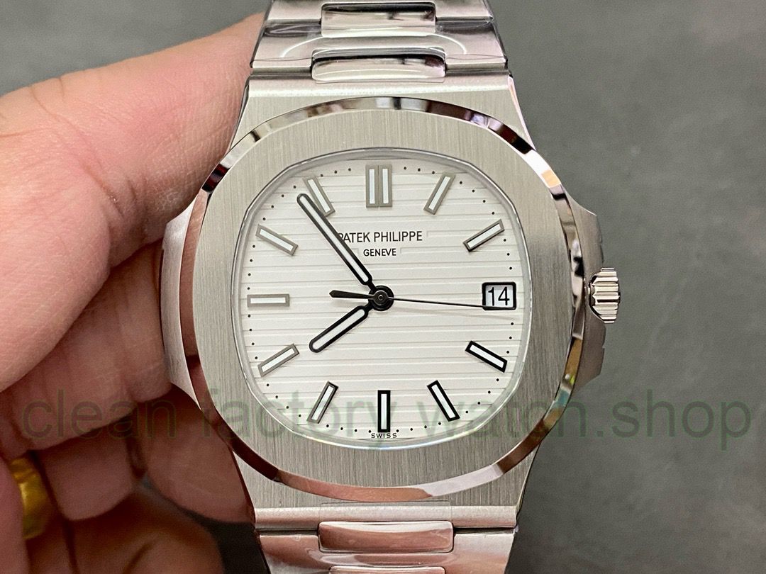 3K Factory Patek Philippe Nautilus 40mm 5711/1A 011 White Dial 1 1fe09604 6bd7 4905 971a a4dd7a507c24 Clean Factory Watch