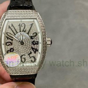 ABF Factory Franck Muller Vanguard V45 44mm Diamond Titanium Leather Strap Black Dial 7 26f7ef06 02ea 471f 947c 5609d53e4bb6 Clean Factory Watch
