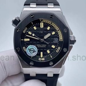 APS Factory Audemars Piguet Royal Oak Offshore Selfwinding 42mm 15720CN.OO.A002CA.01 White Gold Rubber Strap Black Dial 7 27f088f5 0b43 441a 966e afb620d103d3 Clean Factory Watch