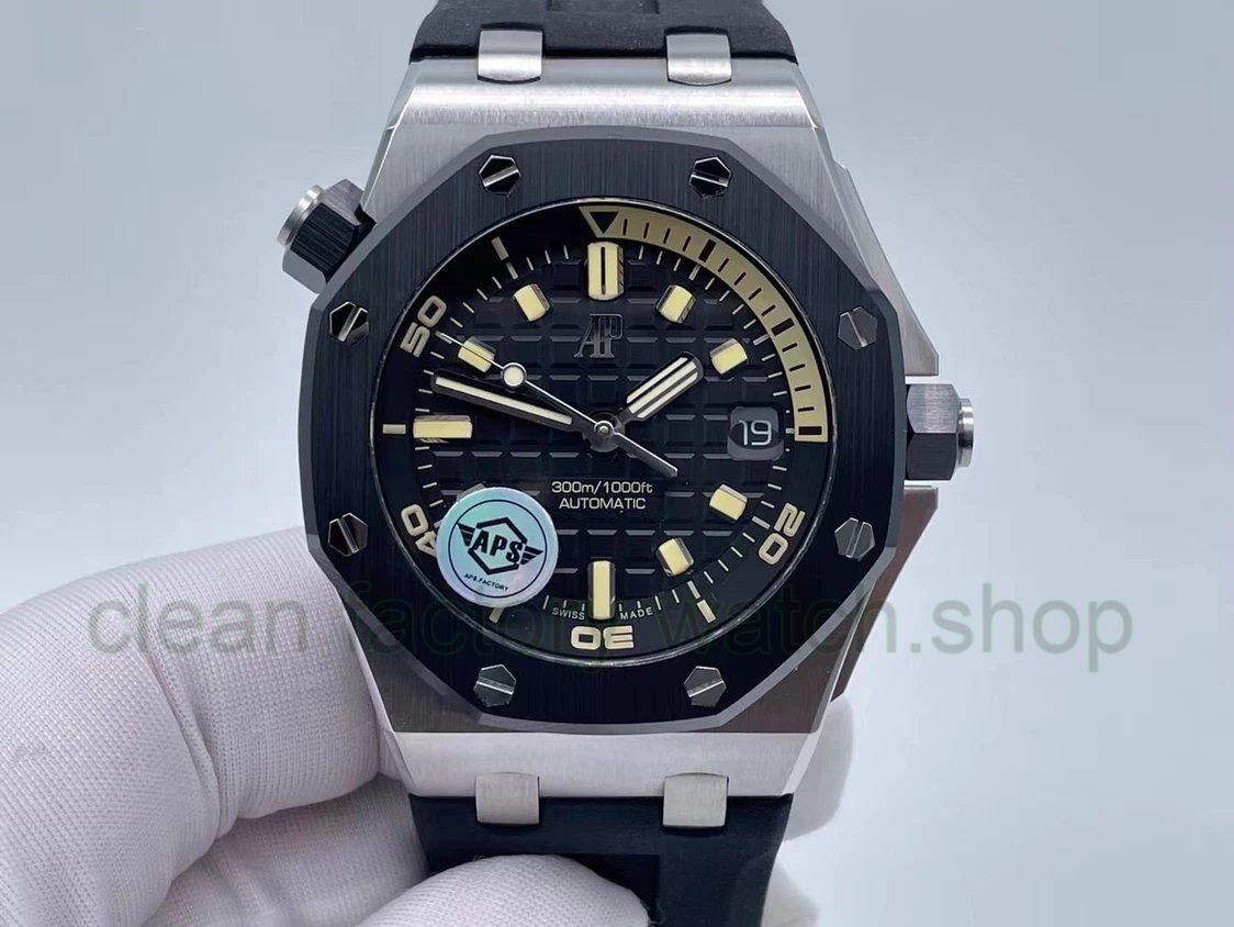 APS Factory Audemars Piguet Royal Oak Offshore Selfwinding 42mm 15720CN.OO.A002CA.01 White Gold Rubber Strap Black Dial 1 27f088f5 0b43 441a 966e afb620d103d3 Clean Factory Watch