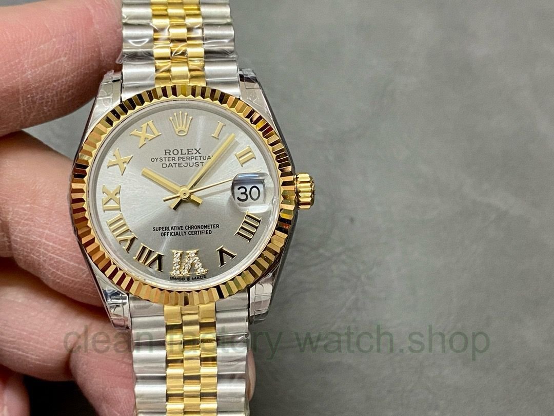 GS Factory Rolex Datejust 278273-0004 31MM Half Gold Roman Number&Diamond Silver Dial Jubilee 1 2d4ca4f2 71f2 4025 9505 8ef265cf4a72 Clean Factory Watch