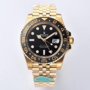 Clean Factory Rolex GMT-MASTER II 126718GRNR-0001 40mm Full Yellow Gold Black Dial Jubilee 12 2dc7b5cf 3a65 4751 80dd e08b47c01d29 Clean Factory Watch