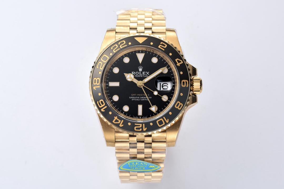 Clean Factory Rolex GMT-MASTER II 126718GRNR-0001 40mm Full Yellow Gold Black Dial Jubilee 1 2dc7b5cf 3a65 4751 80dd e08b47c01d29 Clean Factory Watch