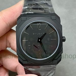 BV Factory Bvlgari Octo Finissimo 103077 40mm Full Rhodium Plating And Sandblasting Process Black Dial 7 30a4bdd1 089b 48db 9526 24684dd74cbd Clean Factory Watch