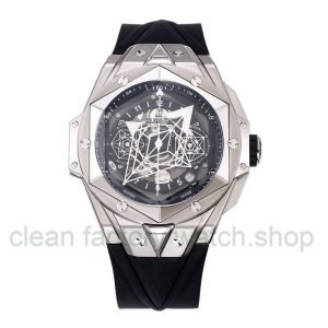 BBF Factory Hublot Big Bang Sang Bleu II 45mm 418.NX.1107.RX.MXM19 Titanium Case Black Rubber Strap Black Skeletonized Dial 7 32e4031f e573 4d71 8d03 5e39501b2d37 Clean Factory Watch