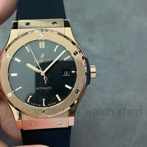 HB Factory Hublot Classic Fusion 542.OX.1181.RX 42mm Rose gold Rubber Strap Black Dial 3 3623543e 1712 40f7 b0b4 406707df01c2 Clean Factory Watch