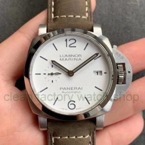 VS Factory Panerai Luminor Due PAM 01314 44mm Steel Leather strap White Dial 9 3b0eca1b d8b5 4808 9113 4f6ff109f7d7 1 Clean Factory Watch