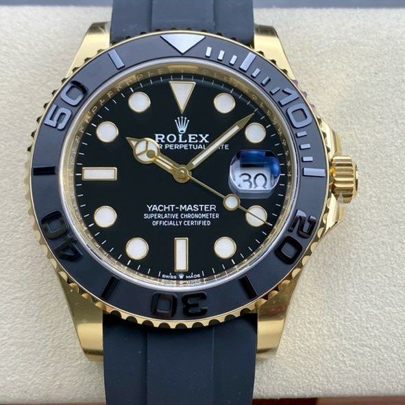 Clean Factory Rolex Yacht-Master 226658-0001 42mm Yellow Gold Rubber Strap Black Dial 1 3c984436 943f 4be8 9bd4 638d868eaa15 Clean Factory Watch