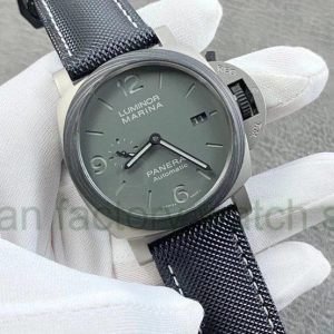 VS Factory Panerai Luminor Marina Pam01662 44mm Carbon Fiber Canvas Strap Grey Dial 3 3ffb167f e279 4204 a413 52fba1d48a05 1 Clean Factory Watch