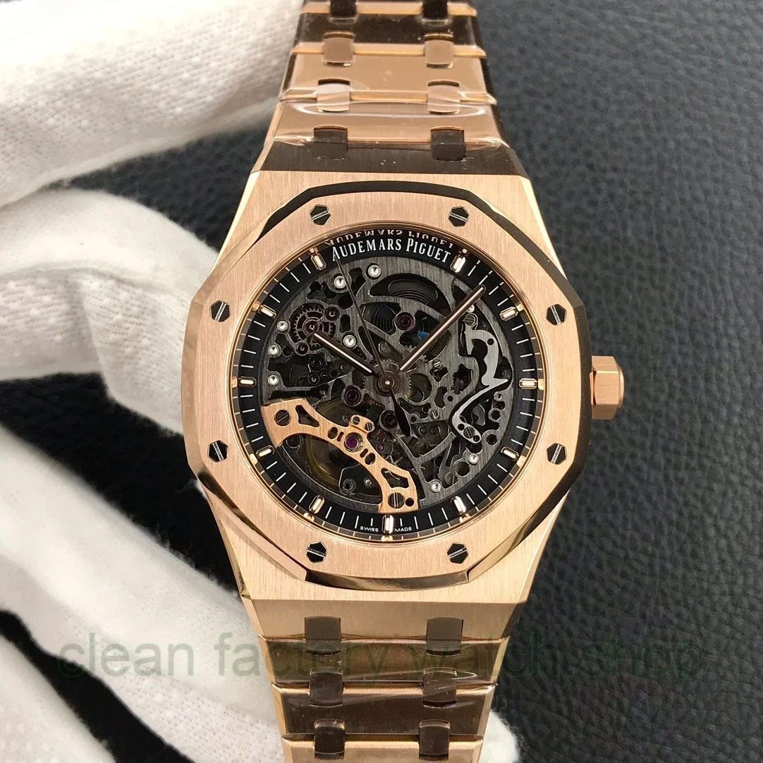 APS Factory Audemars Piguet Royal Oak Double Balance Wheel Openworked 41mm 15407OR.OO.1220OR.01 Full Rose Gold Skeletonized Dial 1 40ef0f40 d428 493b a98f dc920a207c40 Clean Factory Watch