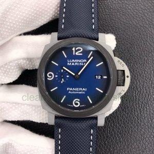 VS Factory Panerai Luminor Marina Pam01663 44mm Carbon Fiber Canvas Strap Blue Dial 3 43d12546 2bba 4e44 9ea2 20f9b4680ed1 1 Clean Factory Watch
