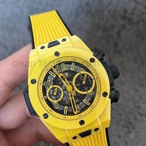 BBF Factory Hublot Big Bang Unico 42mm 441.CY.471Y.RX Yellow Ceramics Yellow Rubber Strap Yellow Skeletonized 3 43f8c2ed fb79 44ac 9768 0c5888330d5c Clean Factory Watch