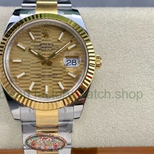 Clean Factory Rolex Datejust 126333-0021 41MM Half Gold Fluted Motif Champagne Dial 24 451290d1 443f 49c8 81e8 540adcea95d5 Clean Factory Watch
