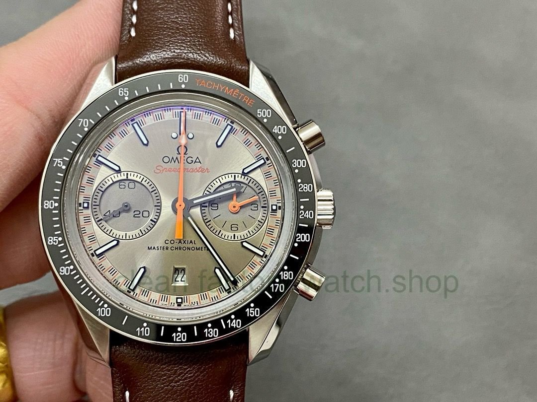 TW Factory Omega Speedmaster Racing 329.32.44.51.06.001 44mm Steel Leather Strap Silver Strap 1 50395d78 5665 4fae a1c7 f39d94b37b46 Clean Factory Watch