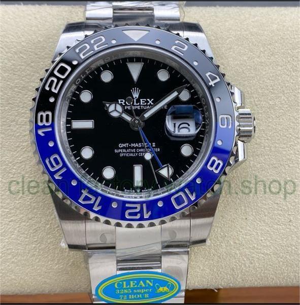 Clean Factory Rolex Batman GMT-MASTER II 126710BLNR-0003 40mm Full 904L Black Dial 1 Clean Factory Rolex Batman GMT-MASTER II 126710BLNR-0003 40mm Full 904L Black Dial