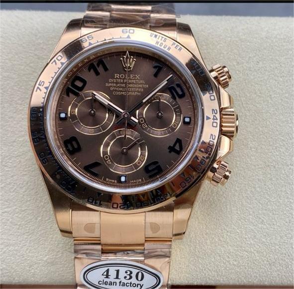 Clean Factory Rolex Daytona 116505-0011 40MM Full Rose Gold Arabic Number Brown Dial 1 547377ab 2d85 4ad6 9f59 f02477118d88 Clean Factory Watch