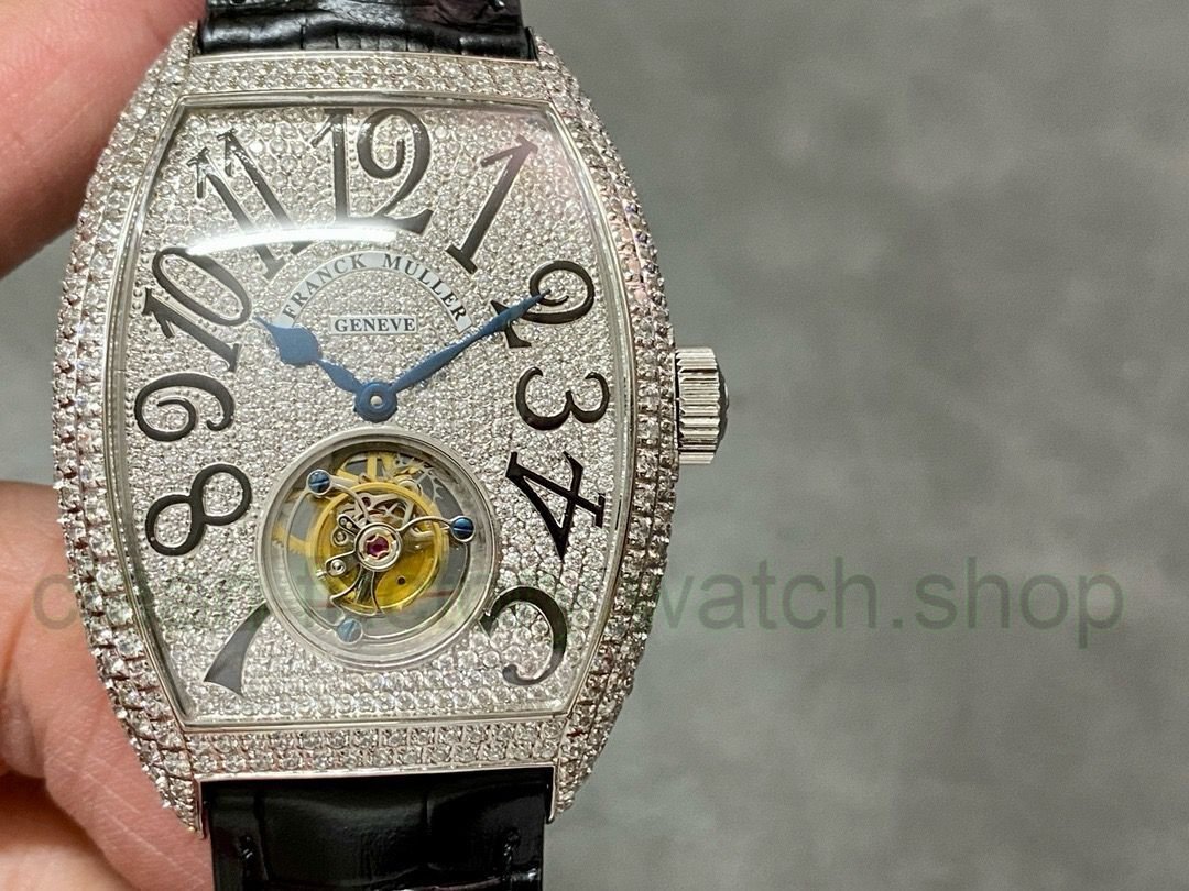 ABF Factory Franck Muller Tourbillon 44mm Diamond&Steel Leather Strap White Diamond Dial 1 55660ac3 ee16 417c b5e0 6dcfbc544fb7 Clean Factory Watch