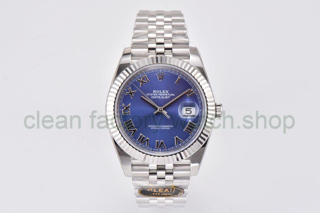 Clean Factory Rolex Datejust 126234 36MM Full 904L Roman Numerals Aubergine Purple Dial Jubilee 1 5dbe8032 6841 45c4 97e2 98121d24aba3 Clean Factory Watch