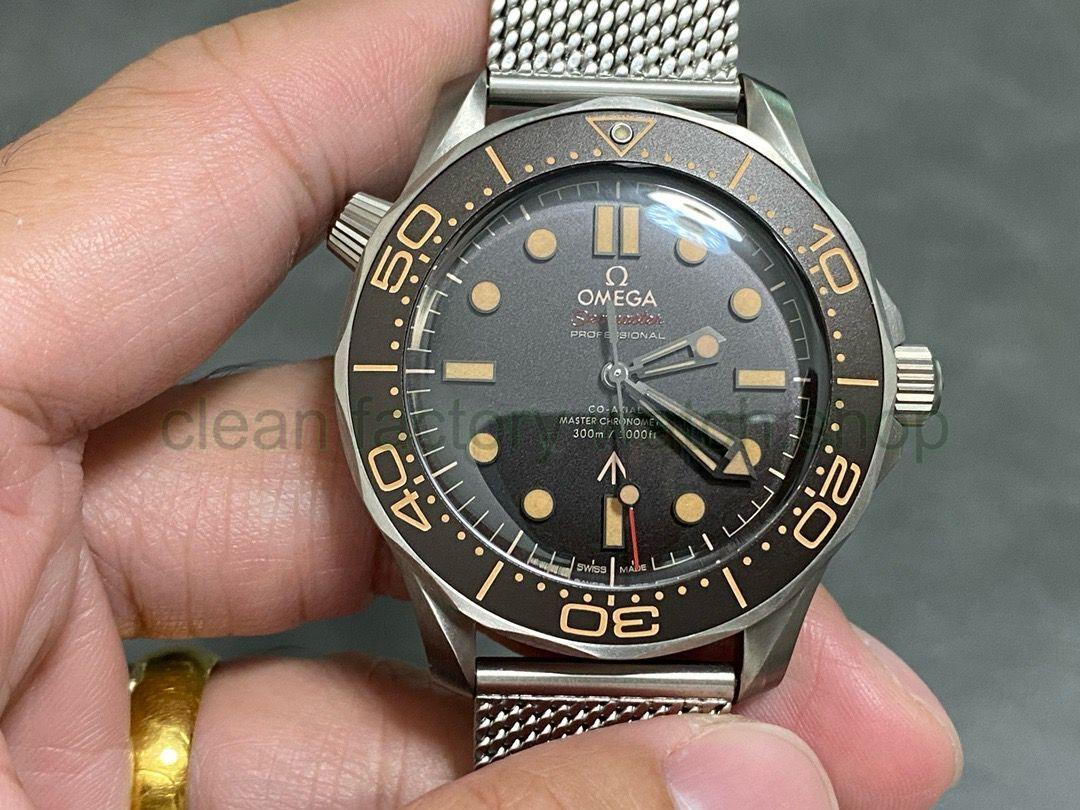 VS Factory Omega Seamaster Diver 300 M 210.90.42.20.01.001 42mm Full Titanium Black Dial 1 5f5bacd9 c3c0 40da b685 b8814aaa95c3 Clean Factory Watch