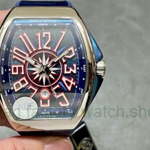 ABF Factory Franck Muller Vanguard V45 44mm Steel Rubber Strap Blue Dial 9 64a57883 e749 4684 ae31 ab201163cd7b Clean Factory Watch