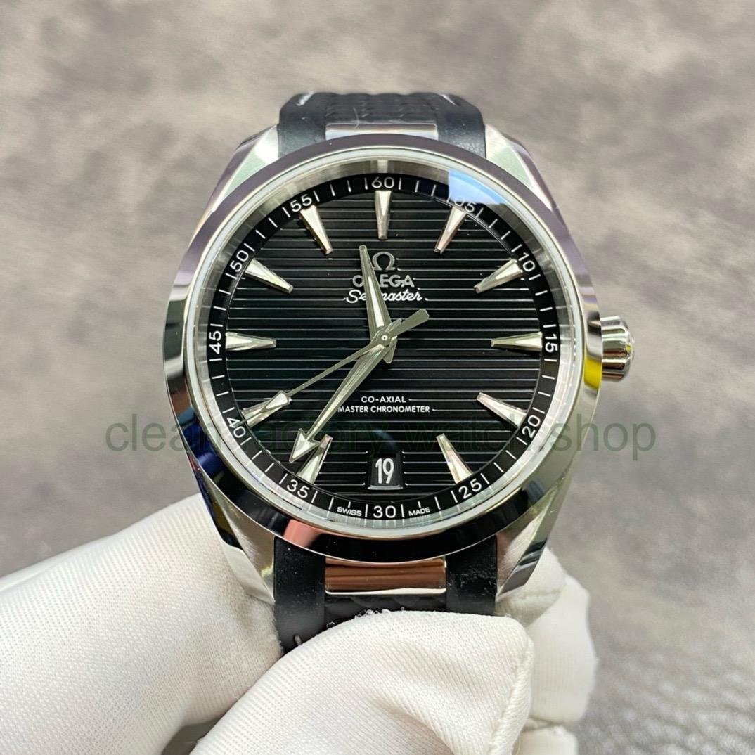 VS Factory Omega Seamaster Aqua Terra 220.12.41.21.01.001 41mm Steel Rubber Strap Black Dial 1 69d7b028 ade3 440f afd7 d73bbfdd79b3 Clean Factory Watch