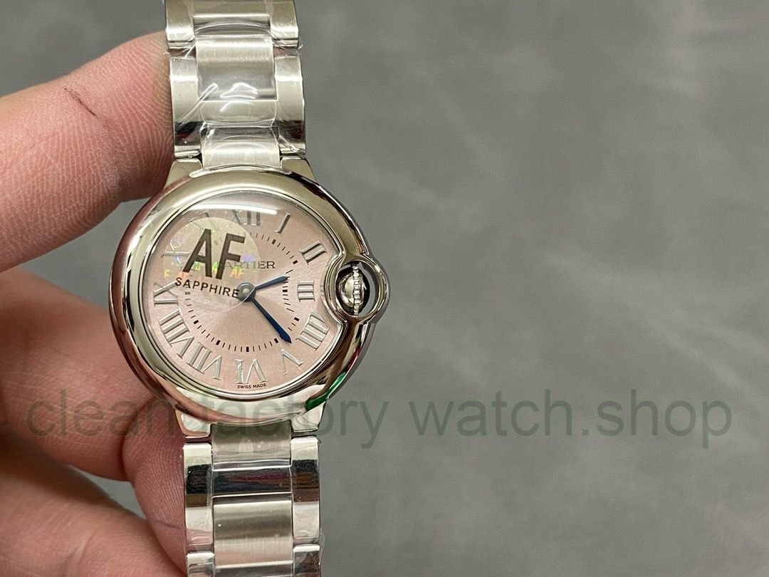AF Factory Cartier Ballon Bleu W6920038 28mm Full Strap pink Dial 1 6e132a4f 318e 4c62 aafc 3b748a6284d9 Clean Factory Watch