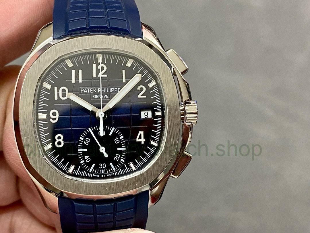 MMA Factory Patek Philippe Aquanaut 42.2mm 5968A-001 Blue Rubber Strap Blue Dial 1 7fa984c4 c845 40db 8de8 576d409143ed Clean Factory Watch