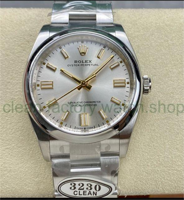 Clean Factory Rolex Oyster Perpetual 126000-0001 36MM Full 904L Silver Dial 1 8295f381 26e4 4f58 b15c 22e26cfa7afc Clean Factory Watch