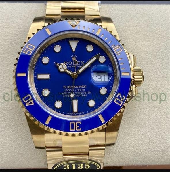 Clean Factory Rolex Submariner Date 116618LB 40mm Full Yellow Gold Blue Dial 1 8539bc4b 5e8f 4751 ab8b a46c2dfd9f45 Clean Factory Watch