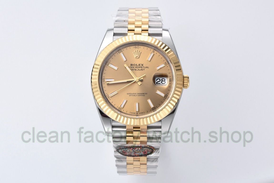 Clean Factory Rolex Datejust 126233-0015 36MM Half Gold Champagne Dial Jubilee 1 97273817 c490 4cc4 adce 82e118bba7f2 1 Clean Factory Watch