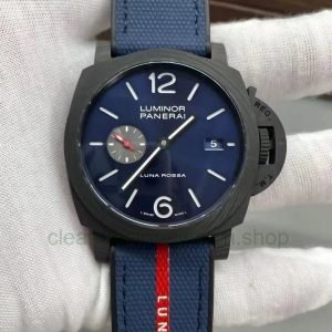 VS Factory Panerai Luminor Luna Rossa PAM01529 44mm Carbon Fiber Rubber Strap Blue Dial 3 9d4a8f5e 442c 42f1 a6b1 905b88d13469 1 Clean Factory Watch