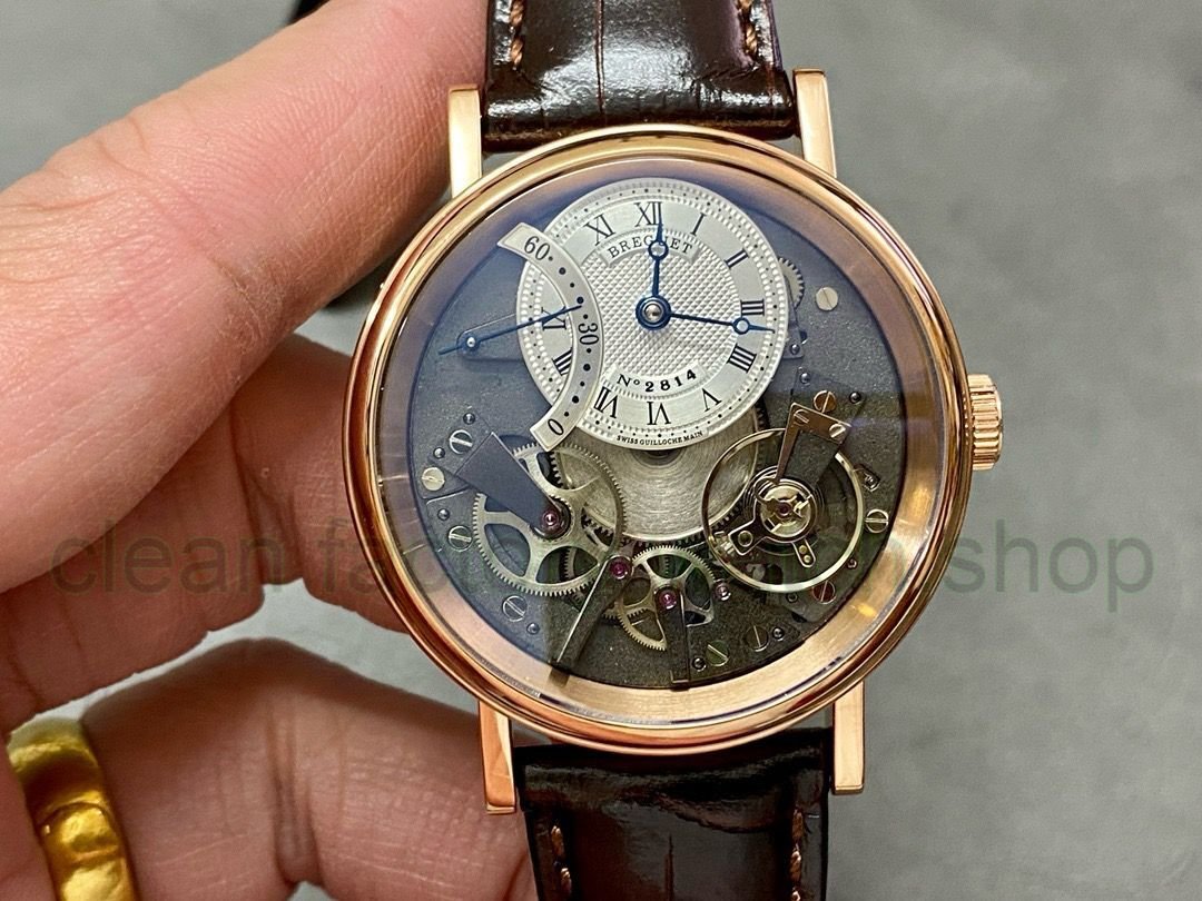 ZF Factory Breguet Tradition 7097BR-G1-9WU 40mm Rose gold Leather Strap Black Dial 1 a39b2c99 4ac2 400f 9ebe fd623ce42739 Clean Factory Watch