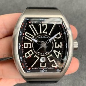 ABF Factory Franck Muller Vanguard V45 44mm Steel, Rubber Strap Black Dial 9 a7bdd0ab 8bab 445b b1ad 7823d8134103 Clean Factory Watch