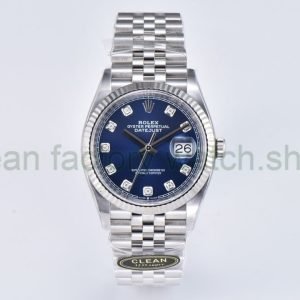Clean Factory Rolex Datejust 126234-0037 36MM Full 904L Diamond Mop Blue Dial Jubilee 2 b241c965 aa33 41ac bc1d aa7a2d496923 Clean Factory Watch