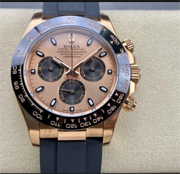 Clean Factory Rolex Daytona 116515LN-0018 40MM Rose Gold Rubber Strap Pink Dial 1 bcd7b699 04fc 4b88 88d4 27c260eccf13 Clean Factory Watch