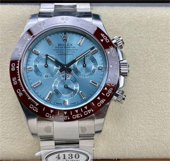Clean Factory Rolex Daytona 116506-0002 40MM Full Platinum Ice Diamond Baguette Blue Dial 1 bfc47672 4b9c 4fe2 bea7 00077ed1a52e Clean Factory Watch