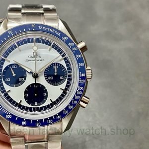OM Factory Omega Speedmaster Professional Moonwatch 311.33.40.30.02.001 39.7mm Full Steel Blue Dial