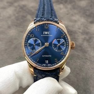 YL Factory IWC Portuguese IW500713 42.3mm Rose Gold Leather Strap Rose Gold Arabic Number Blue Dial 5 d4793c63 e4bc 424e 9a89 bcaefa820d92 Clean Factory Watch