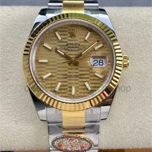 Clean Factory Rolex Datejust 126233-0040 36MM Half Gold,Fluted Motif Gold Dial 16 d5b715f8 4e52 40d1 b30e fb6bf051df96 Clean Factory Watch