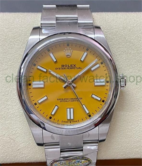 Clean Factory Rolex Oyster Perpetual 124300 41MM Full 904L Yellow Dial 1 da11b0f9 97dd 45f6 a686 b33c01c3d10e Clean Factory Watch