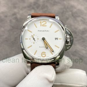 VS Factory Panerai Luminor Due PAM 01046 42mm Steel Leather strap White Dial 11 dfeaabfa 83fa 4ab1 bd7b 9678b3448385 1 Clean Factory Watch