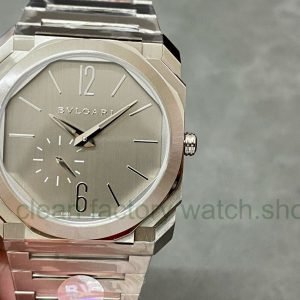 BV Factory Bvlgari Octo Finissimo 103464 40mm Full Grey Steel Grey Dial 6 e7f3e7fe 25ed 425c b235 537697d3e998 Clean Factory Watch
