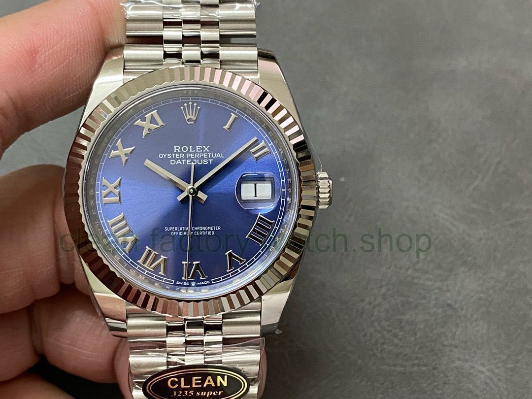 Clean Factory Rolex Datejust 126334-0026 41MM Full 904L Roman Numerals Blue Dial Jubilee 1 ee222b6b 8c56 4be4 bac5 7b3598d71e08 Clean Factory Watch