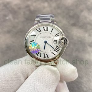 AF Factory Cartier Ballon Bleu WSBB0033 33mm Full Steel White Dial 7 f347991f 8b16 4850 aacc 133ab682c278 Clean Factory Watch