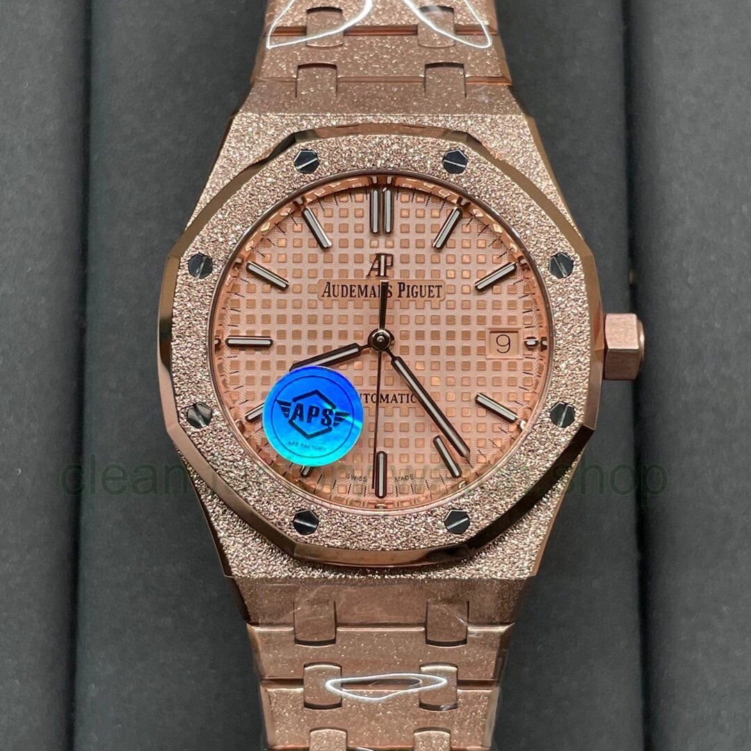 APS Factory Audemars Piguet Royal Oak Frosted Selfwinding 37mm 15454OR.GG.1259OR.03 Full Rose Gold Dial, Rose Gold Dial 1 f3c3e9b8 3d50 4f78 81b0 6ac019b865fa Clean Factory Watch