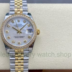 GS Factory Rolex Datejust 278383RBR-0028 31MM Diamond Bezel Half Gold Diamond Mop White Mother Of Pearl Dial Jubilee 4 f8cb5f83 f205 4e4c 9fd1 837abba560fa Clean Factory Watch